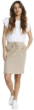 KAFFE Damen Rock Naya Damen Rock Knielang Skirt Casual Bleistiftrock Normale Passform