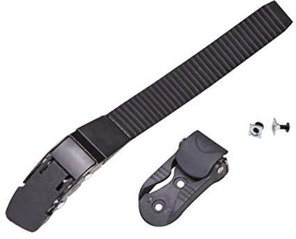 Oniissy Inlineskating-Schuhe Energieriemen mit Schlittschuh-Schnallen-Clip und Befestigungsschrauben, universeller Ersatz für Inline-Skates, Ersatzteile, schwarz, 21 x 22 mm