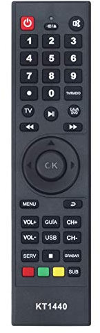 VINABTY Nuevo KT1440 Mando a Distancia de Repuesto KT1440 TV Universal Reemplace Control Remoto para Haier 21'CRT Haier 29' CRT ATEC DTV Remote Controller