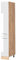 Vicco Apothekerschrank Fame-Line, Weiß Hochglanz/Goldkraft Eiche, 30 cm
