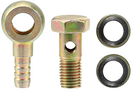 QUARKZMAN 1 Satz M8x1 Banjo Schraube Kit mit Kupferscheiben Eisen Bronze Ton