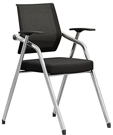 Schwarze Klappstühle Stapelbare Schulungsstühle Stühle Mit Armlehnen Für Büro Konferenzraum Wohnzimmerempfang