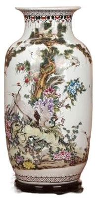 Vasen Vase, groß, Tischplatte, ausgezeichnetes Porzellan, Jingdezhen-Keramik, Hauptstadt-Raumaccessoires, Klassische Stile