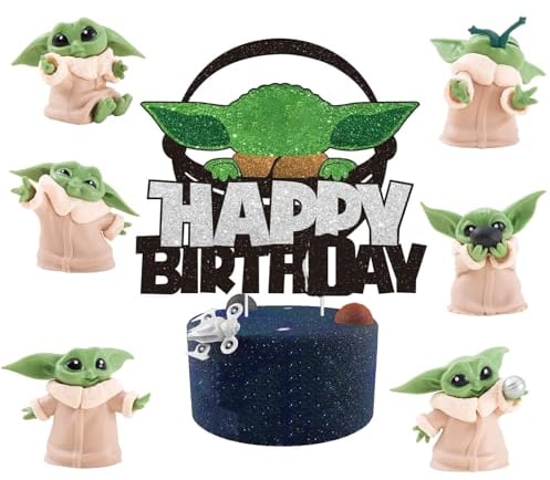 7 Stück Tortendeko Geburtstag kind,Torten Deko kind Mini Figuren,Tortendeko kind er,Kuchendeko Geburtstag kind,Happy Birthday Tortendeko,für Thema geburtstag deko