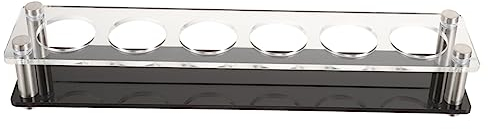 DOITOOL Acrylic Shot Glasses Tray with 6 Slots Glass Holder Glasses Rack Wine Cup Serving Tray for Party, Bar, Ktv, Home