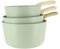 MENASTYL - Set de 3 casseroles Colorama Céladon - Casserole 16/18 et 20 cm - En aluminium - Revêtement antiadhésif en céramique - Tous feux dont induction