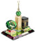 Syrisora ​​Muslim Kaaba Uhrturm Modell Islamische Architektur Kunsthandwerk Souvenirs Home Desktop Dekor