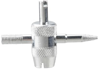 Tabanzhe Valve Core Remover Tool, 4 in 1 Tire Valve Stem Removal Tool Tire Stem Core Remover,Tyre Valve Removers Repair Tool for Car, Motorcycle, Bicycle(Silver)