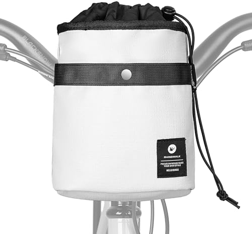 BAIGIO 3.5L Lenkertasche für Fahrrad Multifunktional Fahrradtaschen Vorne Lenker Klein Vordertasche E-Scooter Lenkradtasche Umhängetasche Schultertasche für Kinder Damen und Herren, Hellgrau