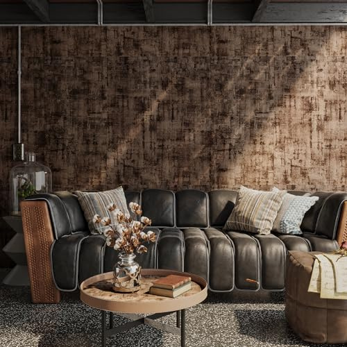 TOTIO Schwarze Tapete 80CMx4M Extra Breit Dunkelgrau Klebefolie Betonoptik Selbstklebende Tapete DIY Vinyl-Wandfolie Wasserfeste Möbelfolie Grauschwarz Matt Angedickt Luftleitendes Design