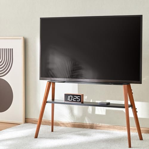 Ttap ROMA-DARK TV Stand with Bracket for up to 75 inch TVs - Dark Wood