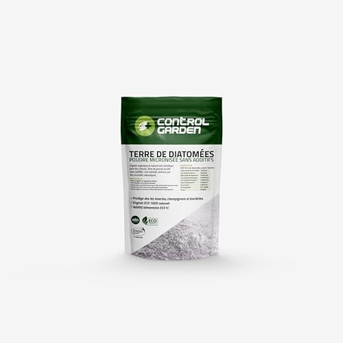 CONTROL GARDEN Diatomee micronizzate senza additivi 1KG | Fertilizzante 100% ecologico, non calcinato | Additivo per mangimi E-551C per mangimi animali | Prodotto in Spagna