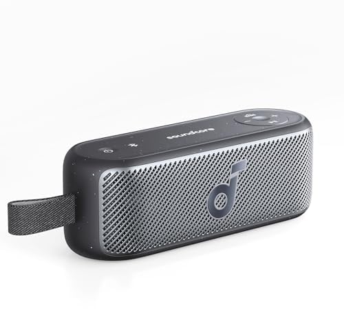 soundcore Motion 100 Bluetooth Speaker, Portable Speaker with Wireless Hi-Res, 2 Full Range Drivers for Stereo Sound, Customizable EQ, Punchy Bass, IPX7(Renewed)
