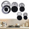 Upgrade Cooker Hat Set, Cooktop Burners Set, Oven Gas Hob Gas Burner Flame Cap For Most Gas Stove Handles Lid Kit(A)