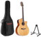 Red Hill Westerngitarren Set, Grand Auditorium, Fichte Decke, Mahagoni Boden, Zargen, X-Bracing, Mahagoni Hals, Select Hardwood Griffbrett, JM-6T Tonabnehmersystem, Naturfarbe.