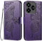 EASSGU Custodia per ZTE Blade V60 Vita (6.6 Inches) Flip Folio Cover Magnetica per Telefono in Pelle con 3 Slot per Schede 1 Portafoglio, Case - Viola scuro
