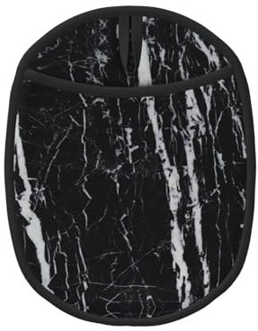 Set di presine in marmo bianco e nero – resistente al calore per forno da cucina – guanti anti-caldo con presina in silicone