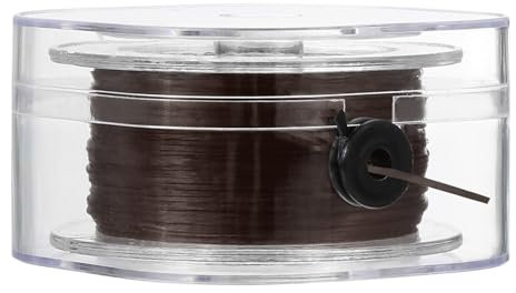 PATIKIL Elastic String for Bracelets, 0.8mm x 98-Yard Stretchy Bracelet String Stretch Bead Cord for Seed Beads, Jewelry and Bracelets Making, Brown