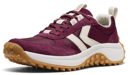 KEEN Women's KS86 Comfortable Durable Retro Style Sneakers, Fig/Star White, 5.5