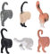 CHICHIC Cat Butt Magnets 6 Pack Fun Animal Butt Magnets Refrigerator Magnets Office Magnet, Kitchen Decor Fridge Cat Ornament Perfect for Whiteboard Map Notes, Novelty Gift for Cats Lovers