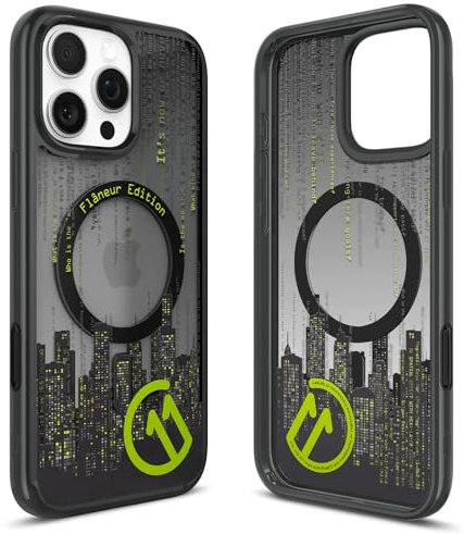 Spigen Ultra Hybrid T MagFit Case for iPhone 16 Pro [c11 Series Flâneur edition] [Camera Control Button Covered] [MagSafe Compatible] [3D Spatial Effect with Hexa-Layer Print] - Flâneur