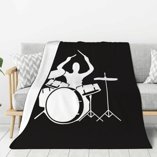 WSHFFILO Bedruckte warme Flanelldecke für alle Jahreszeiten