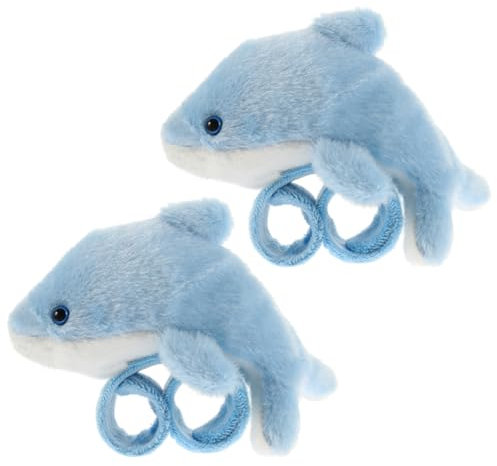 VICASKY 2stücke Plüsch Delfin Slap-armbänder Kuschelspielzeug Für Für Geburtstagsfeiern Halloween Und Weihnachten Leicht Und Angenehm Zu Tragen