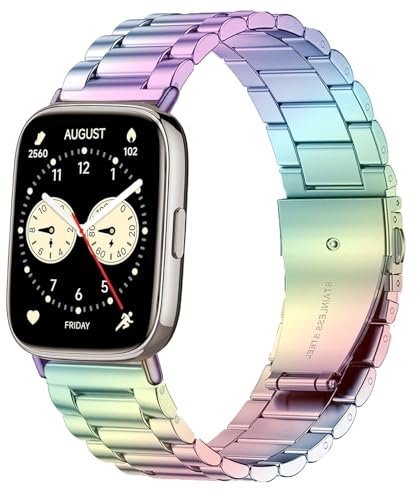 Issinlky correa de metal para Redmi Watch 5 Lite/5 Active, 22MM correa de acero inoxidable para Xiaomi Redmi Watch 5 Lite/5 Active