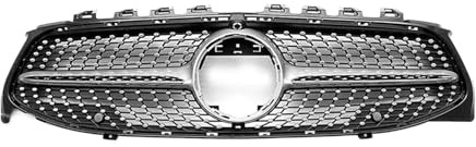SVTSTRQE Kühlergrill vordere Stoßstange Kühlergrill Silberfarben Frontstoßstange Für Mercedes CLA Class C118 Coupe X118 W118 GT Grill Kühlergrill(Diamanten-Silber W360)