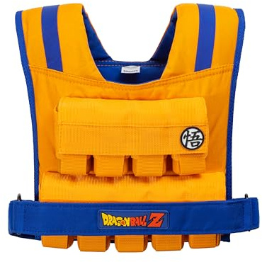Dragon Ball Z Weighted Vest 20kg by Gravity Fitness – Limited Edition Adjustable Weighted Vest for Running Vest Men, Weight Vests for Women, Calisthenics, Womens Weights, Home Gym