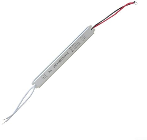 Eawfgtuw Pilote LED CA 220 V à 12 V 1,5-4 A pour transformateur d'alimentation LED ultra-fin (24 V 48 W-2 A)