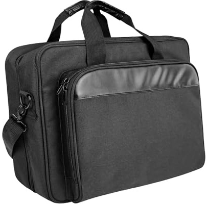 mophrati Printer Carrying Case For Office Workers Spacious With Adjustable Shoulder Strap Inner Layer Can Also Store Laptops And Documents Mobile Printer Storage Bag Handbag With Handles