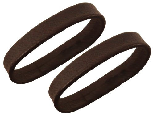 Uhrbanddealer Uhrenarmband Damen 12mm, 2 Ersatz-Schlaufen, Kalbsleder Braun 005712