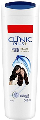 Clinic Plus Strong and Long Health Shampoo, 355 ml, tägliche Haarreinigung, geeignet für alle Haartypen