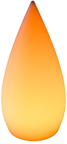 LED-Highlights Deko Lampe Kegel Garten Leuchte 15 x 37 cm rund Batterie Akku kabellos Farbwechsel bunt RGB Licht dimmbar Fernbedienung Innen Aussen wasserdicht