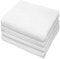 COTTON CRAFT Euro Spa Luxus-Badetücher, Waffelgewebe, übergroß, Reine ringgesponnene Baumwolle, 76,2 x 142,2 cm, Weiß, 4 Stück