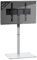 VCM TV Standfuß | Alu Fernseh Ständer | ESG-Sicherheitsglas | Maße ca. H. 100 x B. 60 x T. 45 cm - Alani Klarglas