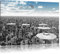 Pixxprint UFO´s über der Stadt, Größe: 80x60cm, Leinwandbild, fertig gespannt, Wandbild, Dekoration, Kunstdruck, kein Poster