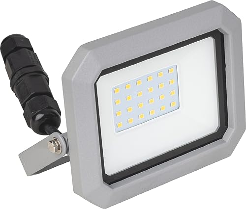 as - Schwabe SLIMLINE LED Strahler 10 W, 1000 Lumen- Neutralweiß 4000K - Wandleuchte schwenkbar - robustes Aluminium - einfache Installation - Außenbeleuchtung wasserfest IP65, 46415