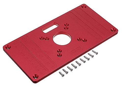 MASUNN Woodworking 235X120Mm Aluminum Alloy Router Table Insert Plate Mounting Base Plate For Makita Rt0700C Worx