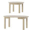 MPS praktisch Tisch Uran 110x110 cm Küchentisch Esszimmertisch Esstisch Wohnzimmer Rundtisch 160x110x76 4 Tischfüße Ausziehtisch ausziehbarer Tisch modern (Eiche Sonoma)
