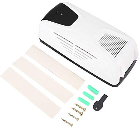 CHICIRIS Automatischer Lufterfrischer-Spender, 300-ml-Wandhalterung/freistehender Lichtsensor-Duftspender mit Timing-Funktion, Parfümflasche und hängende Löcher für Home Room Offices Hotel