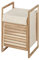 WENKO Wäschetruhe Acina, hochwertiger Wäschesammler aus natürlichem Akazienholz ökologisch FSC® Zertifiziert, mit herausnehmbarem Wäschesack und Deckel, Fassungsvermögen 40 L, 40 x 60 x 35 cm