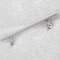ECD Germany Edelstahl V2A Handlauf 100cm, rund Ø42mm, rostfrei, gebürstet, Innen/Außen, inkl. Wandhalterung, Edelstahlhandlauf Wandhandlauf Treppengeländer Geländer Treppe Wandhalter Haltegriff Stange