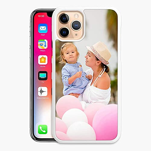 KB-Printing Personalised Phone Case For Apple Iphone 12 Pro Max (6.7 inch) (2020), Custom Photo Hard Cover white, Personalize with Image