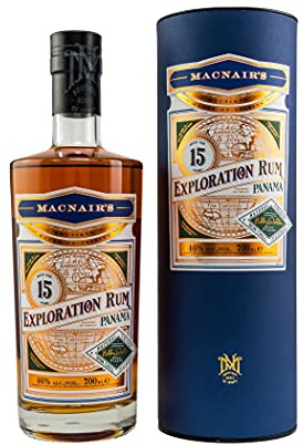 MacNair's 15 Years Old Exploration Rum Panama 46% Vol. 0,7l in Geschenkbox