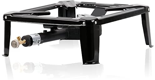 BBQ-Toro Gusseisen Gaskocher | 1-Ring-Gasbrenner 40 x 40 x 15 cm | 7 kW | Propan-Butan | Portable Kocher