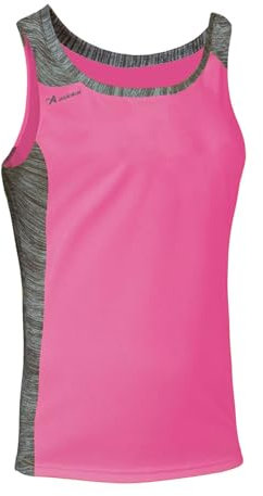 ASIOKA - Maglietta Sportiva Tiranti Uomo - Maglietta da Running da Uomo - Maglietta Tecnica di Bretelle - Colore Fucsia