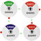 SIYINGSAERY Geschirrspüler-Magnet Clean/Dirty/Empty/Running Sign Magnet-Schild für Geschirrspüler Magnet Spülmaschine Sauber Dishwasher Magnet Spülmaschine Acryl-Küchenhelfer Schilder (weiss, 10cm)