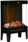 HOMCOM Camino Elettrico su 3 Lati, Potenza 1000W / 2000W con Fiamma LED Realistica e Controllo Temperatura, 40.5x20x62 cm, Nero